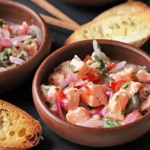 Ceviche de salmón - 500 grs.