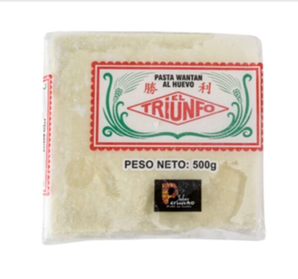 Masa en láminas para wantan frito - 500 grs.