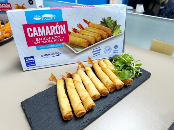 Camarón torpedo en masa filo - 200 grs.