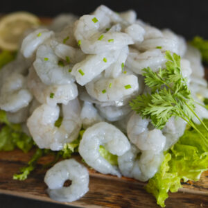 Camarón 36/40 asiático crudo, pelado y desvenado - 1 kg.