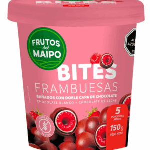 Frambuesas bañadas en chocolate BITES - 150 grs.